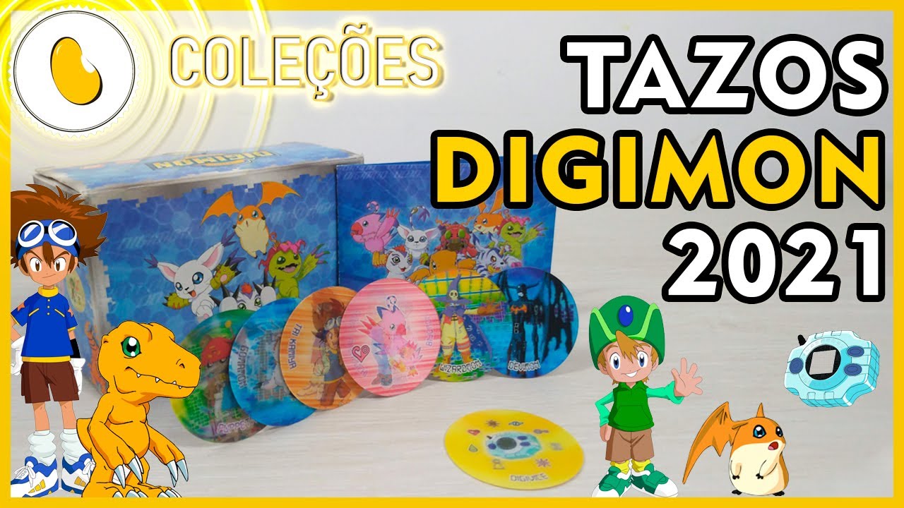 Coleção de Tazos Digimon 2021