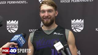 Domantas Sabonis on his Kings seeing the Warriors so often to begin the season