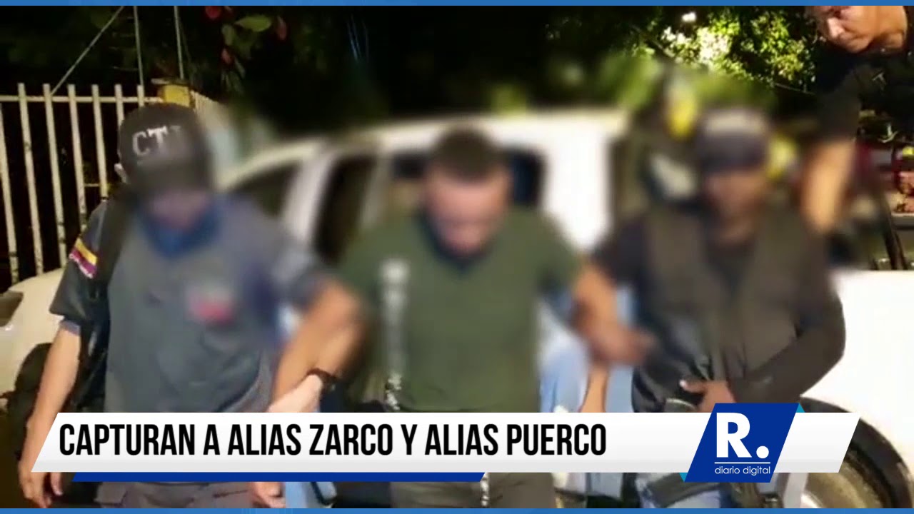 Capturan a alias Zarco y alias Puerco, cabecillas del Clan del Golfo en