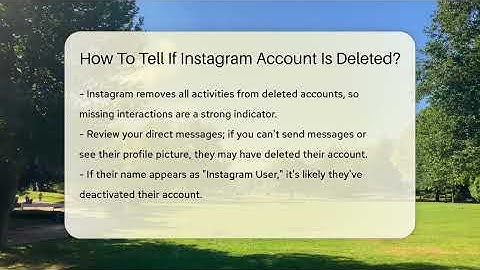 How To Tell If Instagram Account Is Deleted? - Everyday-Networking