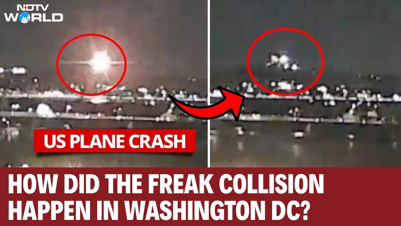 Washington Plane Crash | American Airlines Plane Collides With US Army ...