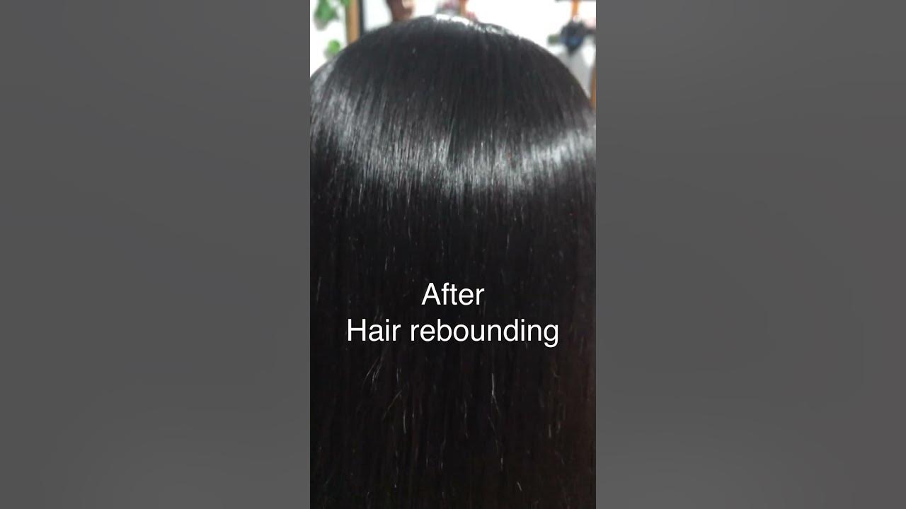 Hair rebounding before and after YouTube