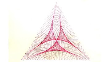 How to draw spirograph pattern art in triangle | Geometric tutorial