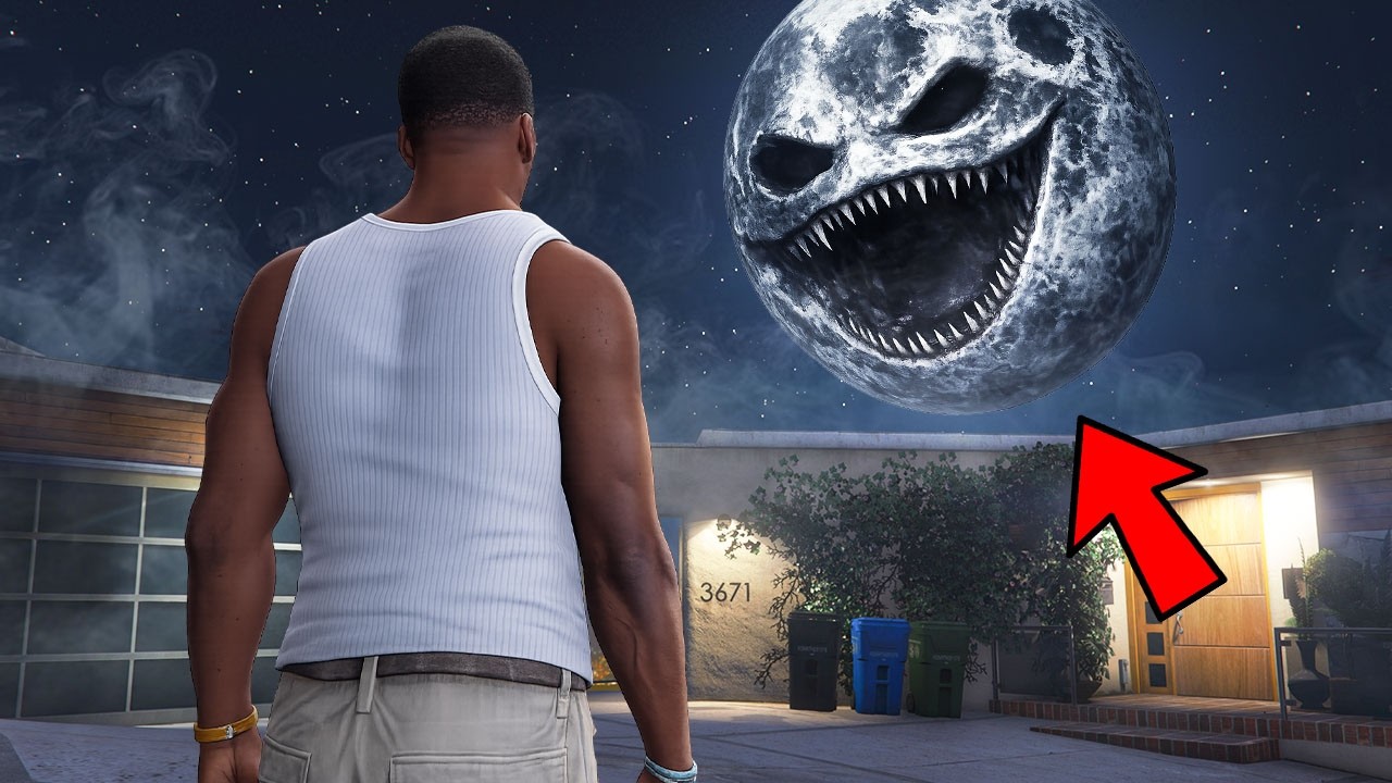 Франклин Нашёл СТРАННУЮ Луну в ГТА 5! GTA 5 Моды