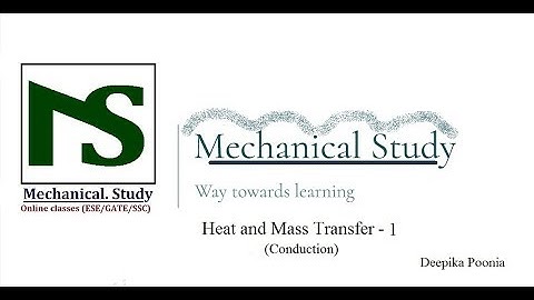 GATE/ESE/PSU/SSC/RRB JE- HMT 1 - Conduction (Quick Revision)