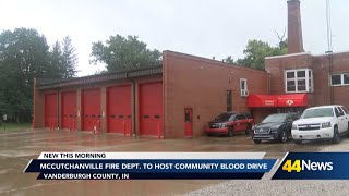 McCutchanville Fire Department to host community blood drive