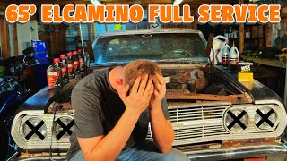 65' El Camino | What I Thought Would Be an Easy Oil Change | Fuel Tank Removal | Episode: 3