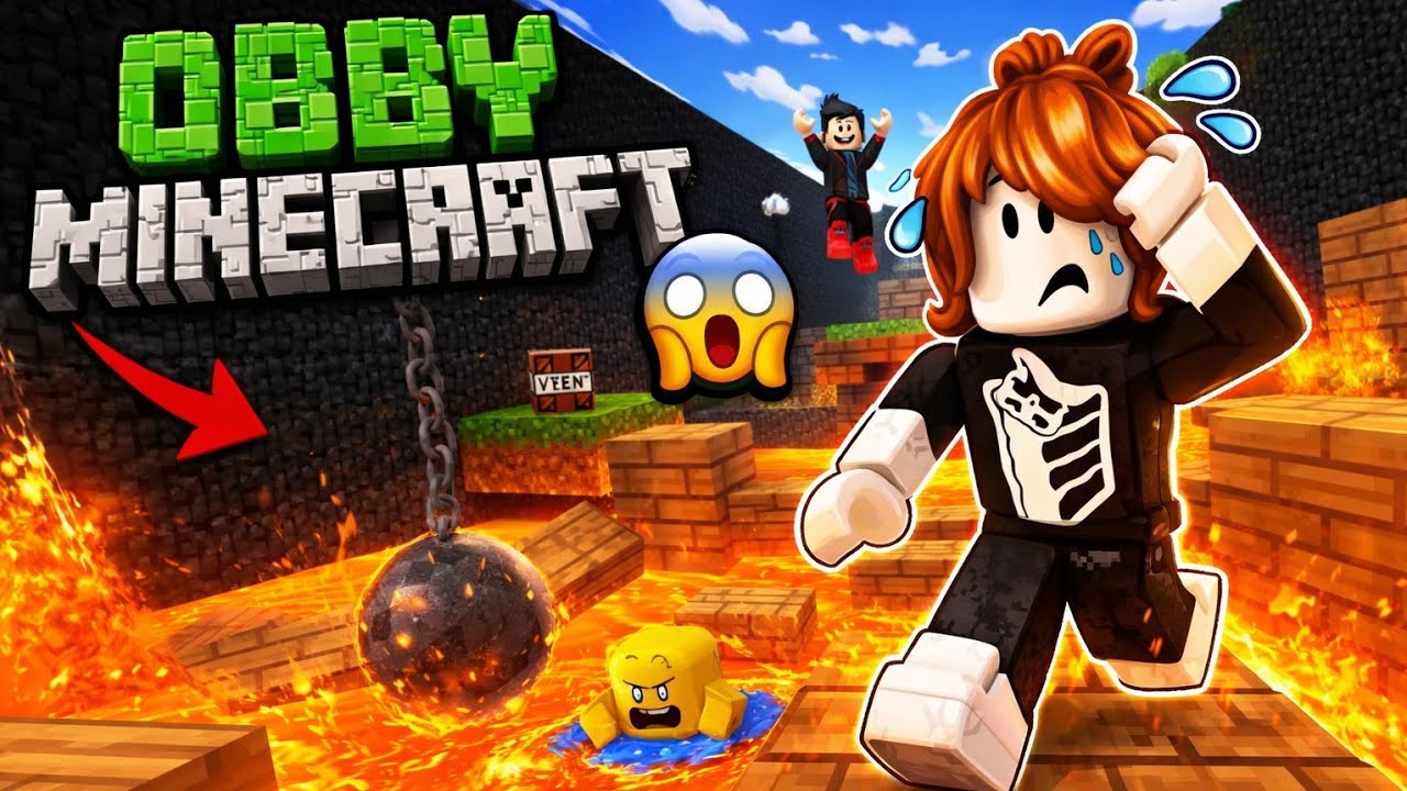 Je fait un OBBY Minecraft sur Roblox !