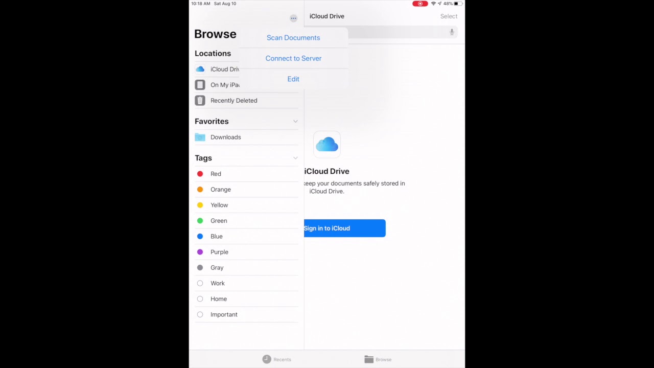 Connect iPhone/iPad to Network SMB Share - YouTube