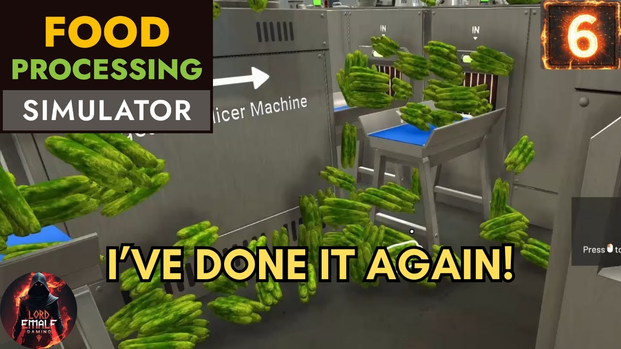 I Broke the Factory Again… Cucumbers Everywhere! | Food Processing Simulator.