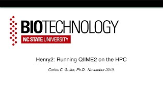 Henry2:  Running QIIME2 on the HPC