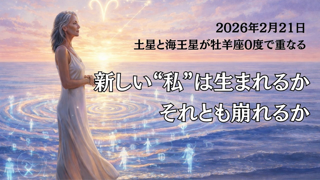 【2026年2月21日土星と海王星が牡羊座0度で重なる】“私という存在”が試される時