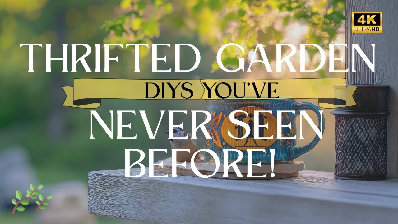 🌿Thrifted Garden DIYs! Elegant Summer Décor Ideas from Goodwill for Budget-Friendly Backyard