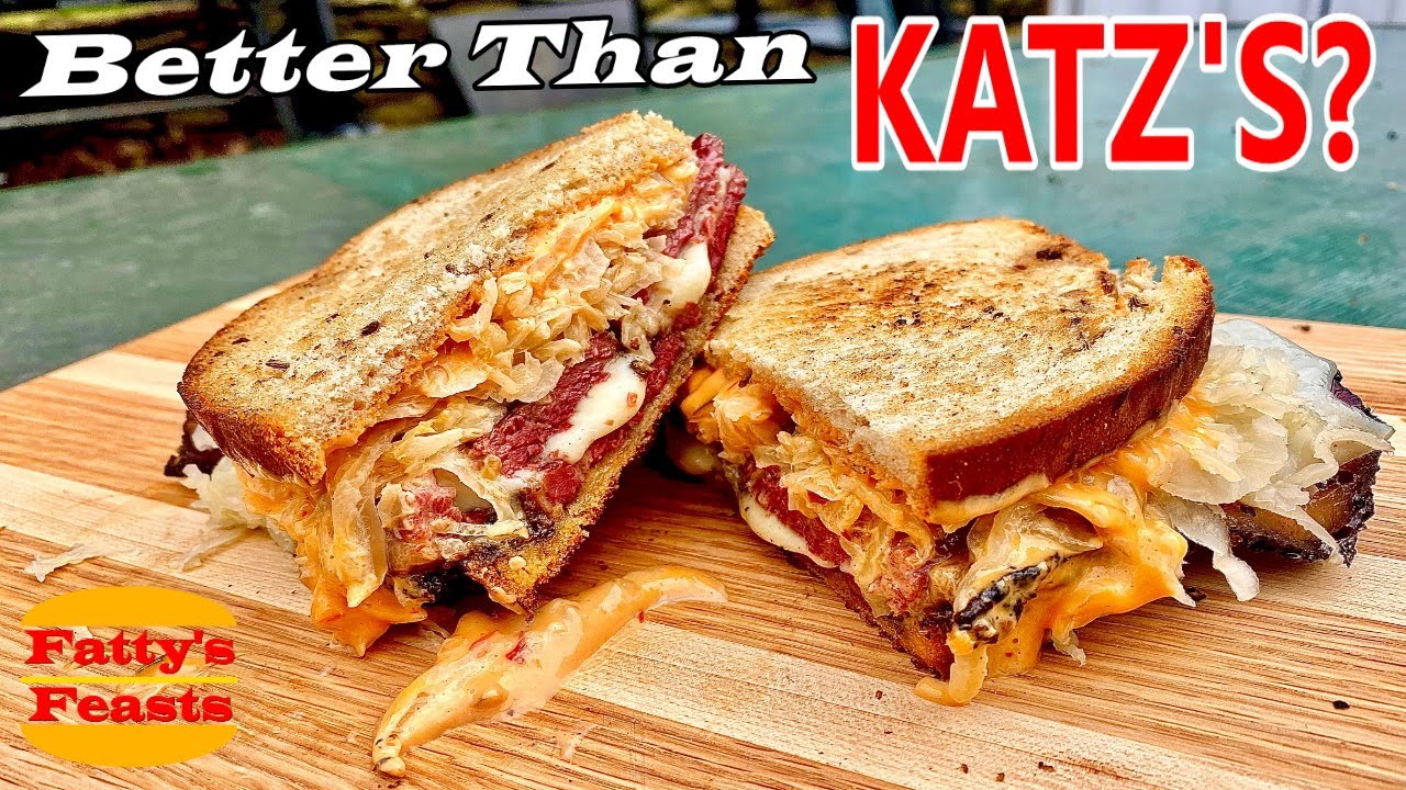 THE BEST REUBEN ON THE BLACKSTONE GRIDDLE Smoked Pastrami Sandwich