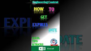 How to Get Expiry Date in Excel in Seconds! 📅🔥 #ExcelTips #Shorts # #excel #excelformula #tutorial