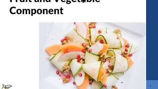 4 CACFP Meal Pattern Training Child & Adult Meal Pattern - Vegetables and Fruits