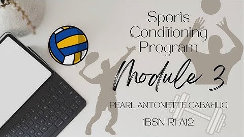 Module 3: Sports Conditioning Program