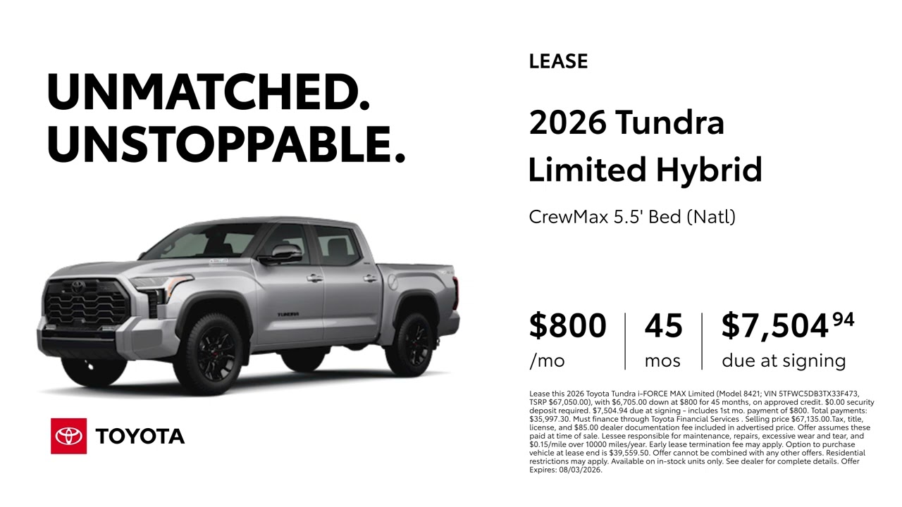 Toyota Tundra 07/17/2026 7690289 - YouTube