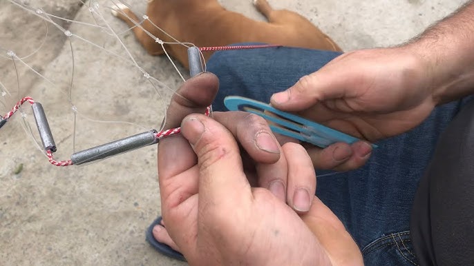 Cómo Tirar Colocar Meter una RED Trasmallo de PESCA en el Mar paso