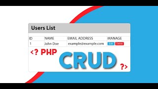 Crud Insert Insert Into Database Using Php