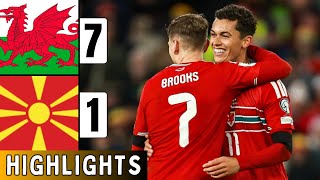 Wales vs North Macedonia 7-1 All Goals & Highlights | Harry Wilson Hattrick | World Cup Qualifiers