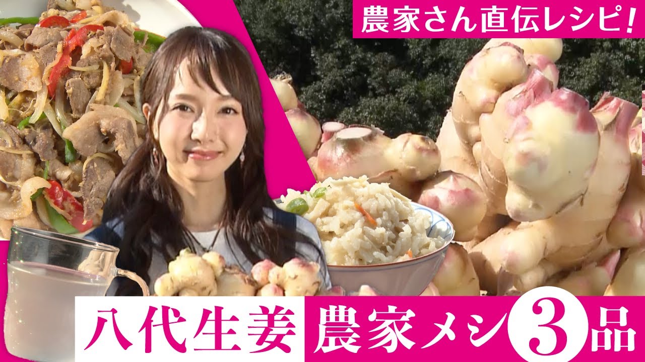 Farmer's Meal] Making 3 farmer's dishes with Yatsushiro ginger