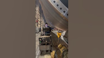 Nondestructive testing using TOFD on a wind tower section #MarmenEnergy #ndt #manufacturing