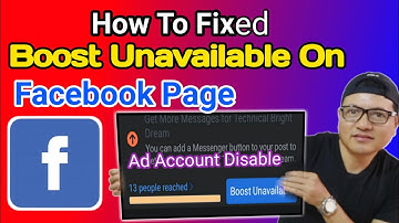 How To Fix Boost Unavailable On Facebook Page | Ad Account Disable |