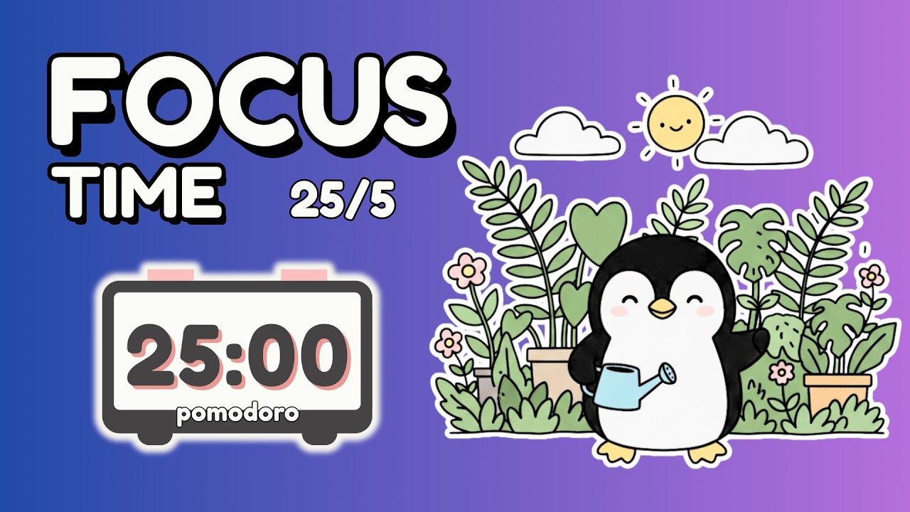 Pomodoro Timer Session (15x3): Deep Work with Focus Timer | ADHD Buddie Method