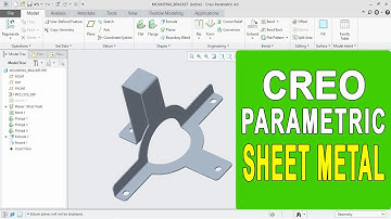 Sheet metal Tutorial in Creo Parametric I Rotate Resize I Offset I PTC Creo Tutorial