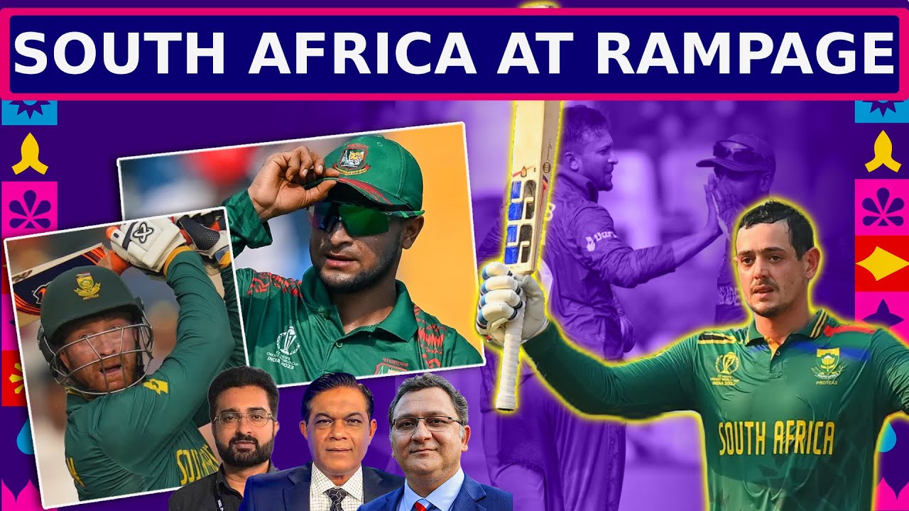 South Africa At Rampage | SA vs BAN | CWC23 | Caught Behind - YouTube