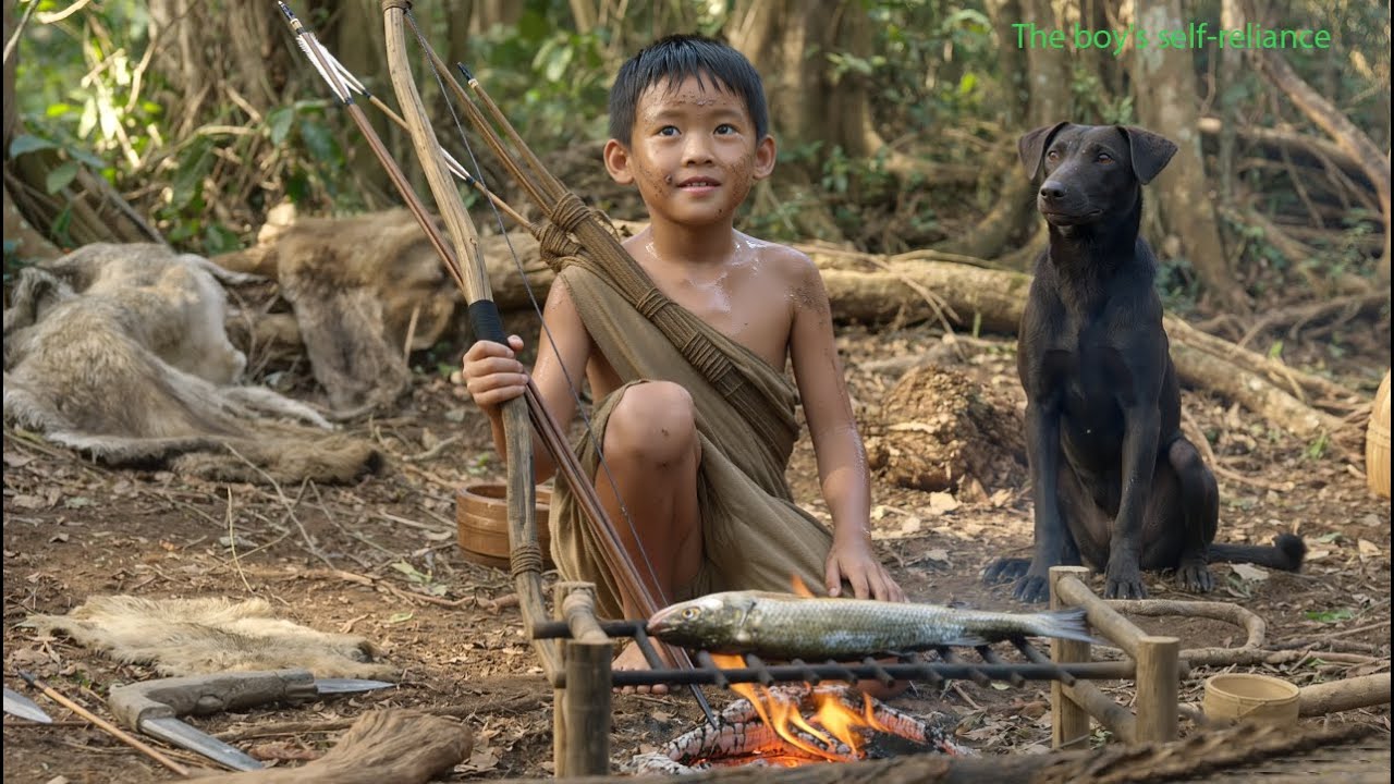 Хунг привлек внимание соседей и сам смастерил шкаф из бамбука.
