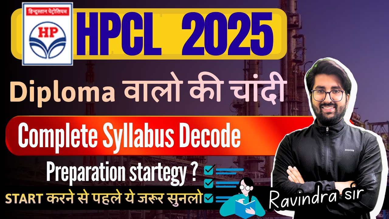 HPCL RECRUITMENT 2025 Paper pattern & Syllabus Decode | Preparation ...