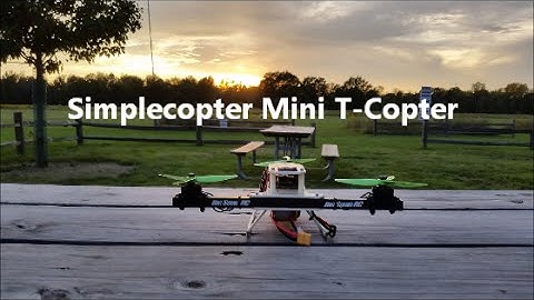 Simplecopter Mini T-Copter Trying New Props