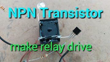 NPN Transistor based DC Relay Drive make Triggering source + voltage