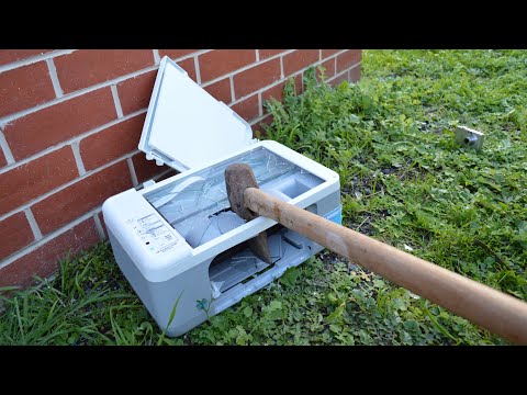 Smashing a HP Deskjet F2280 All-in-One Printer