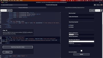 LEARN HTML FORMS BY BUILDING A REGISTRATION FORM STEP 64 #freecodecamp #learncss #registrationform