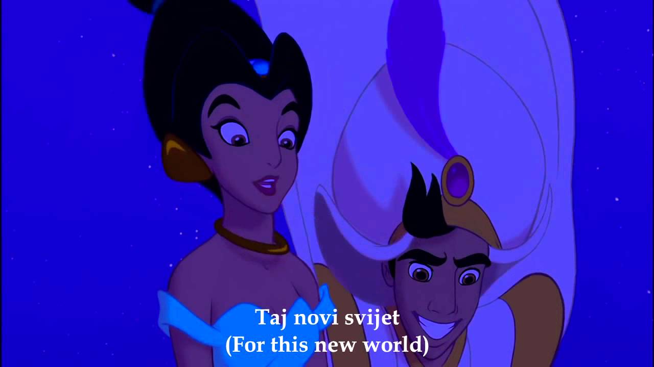 Aladdin A Whole New World Croatian Subs Trans Youtube