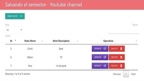php CRUD | Materialize | PDO | DataTables | AJAX | Javascript | SQL