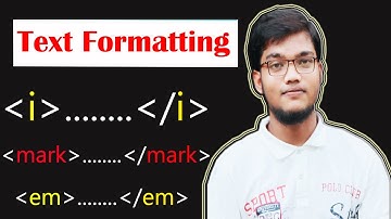 HTML Text Formatting (bangla) Tutorial  (Part-2).