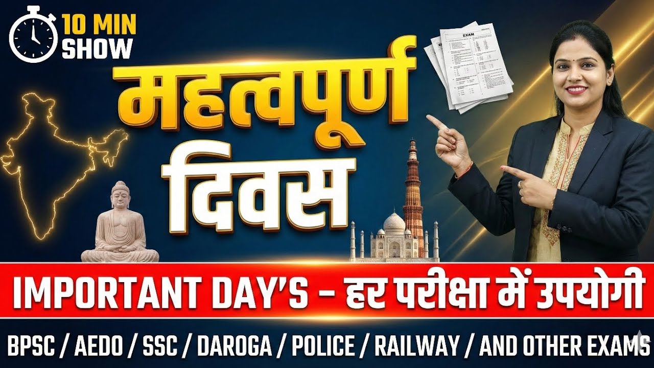 Most Important Days GK Quiz for All Exams |महत्वपूर्ण दिवस MCQ – One Liner Questions for Exams