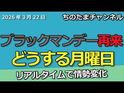 明日の大暴落相場でどうする　ブラックマンデーが来たら…　高配当株は配当権利が近いが。