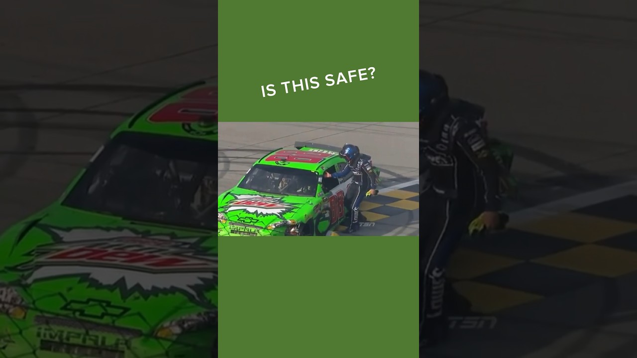 Is riding on the side of a race car safe? | 