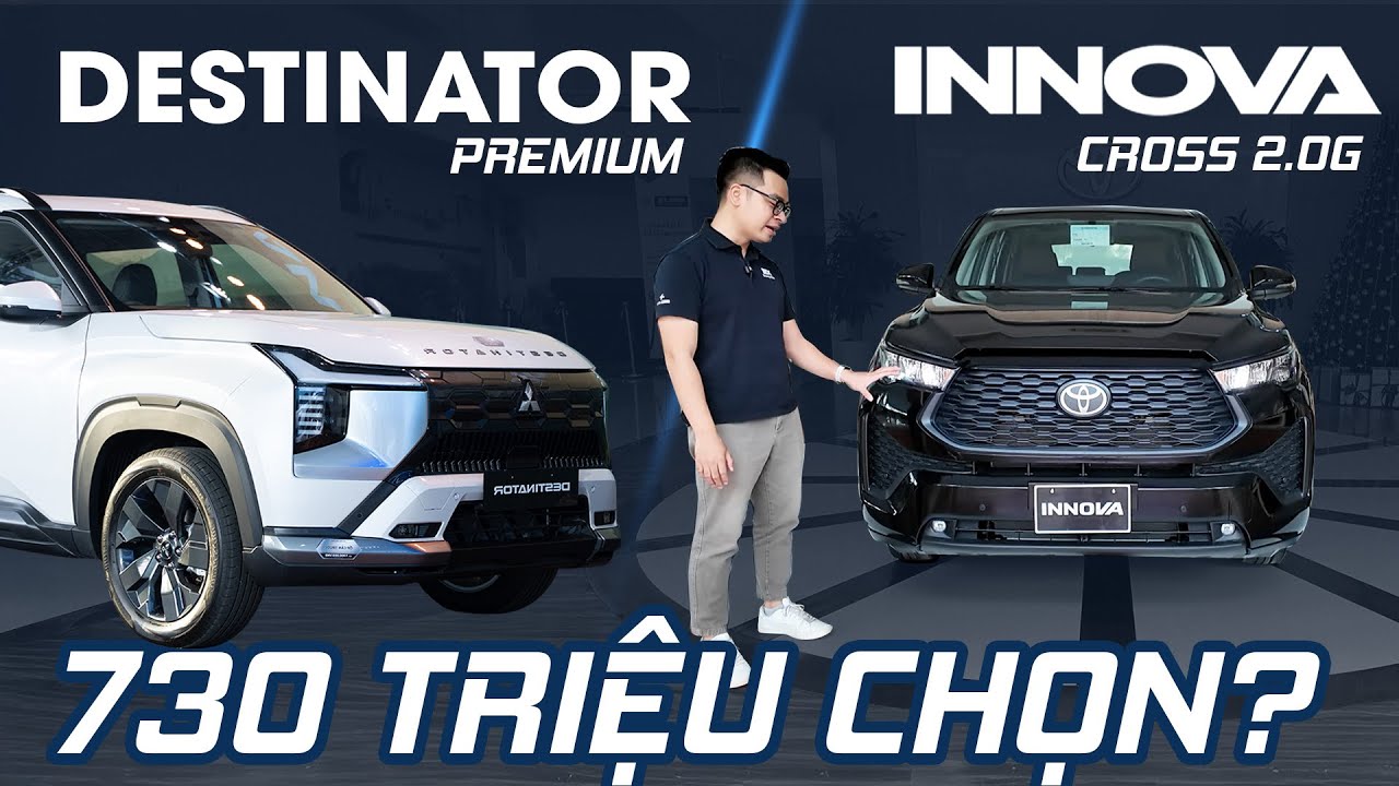 Toyota Innova Cross G 730 triệu đây rồi - Mitsubishi Destinator gặp đối thủ thực sự?