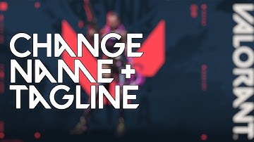How to CHANGE your NAME (Riot ID) & TAGLINE in Valorant | Tutorial