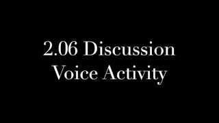 2 06 Discussion Voice Activity