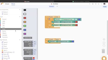 2  Hidden Memory and if-else: A toggle color app in Thunkable