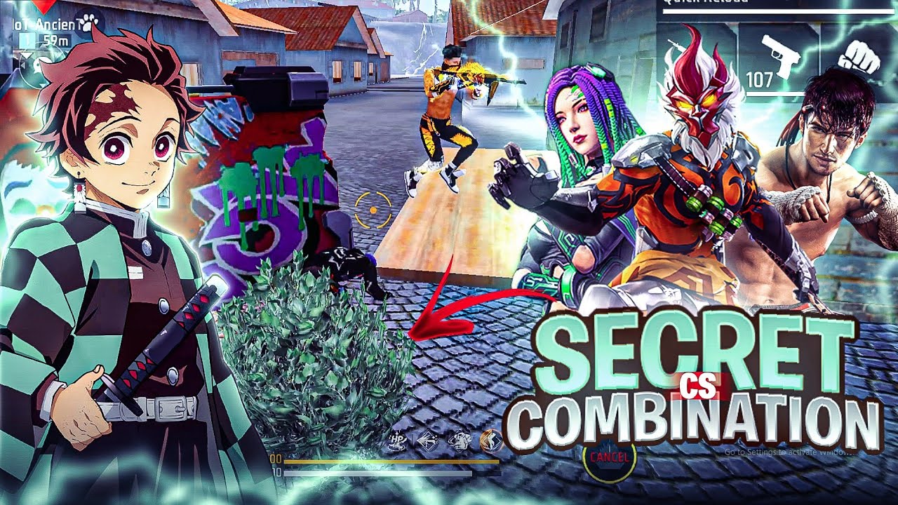 TOP 4 ( SECRET ) CLASH SQUAD CHARACTER COMBINATION 🎯🔥 | Best character combination in free fire