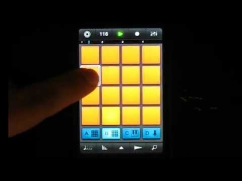 iMaschine Demo - Making a Beat (New! iPhone App) - YouTube
