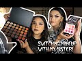 Switching makeup with my sister! | (ft. dossier perfume review!)